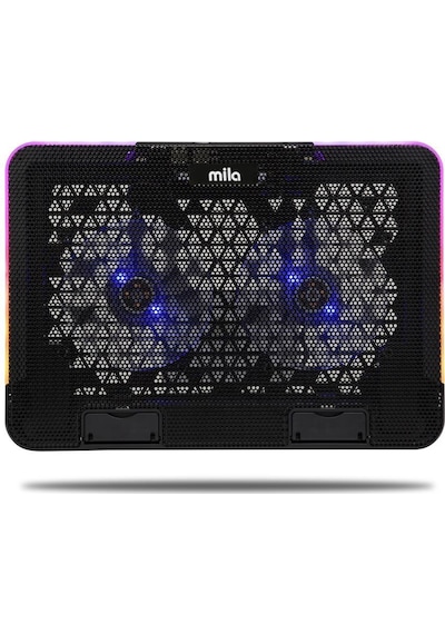 Classone Mila Serisi M2 R-type Rgb Işıklı, 2 Büyük Fan, Telefon Standı,2 Usb Notebook Soğutucu Stand