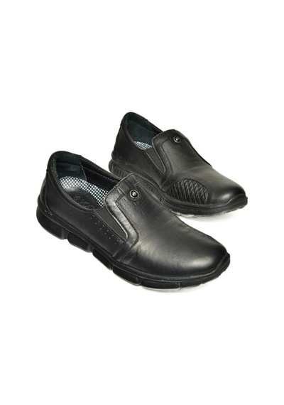 Fox Shoes P555060903 Siyah Hakiki Deri Kadın Ayakkabı Siyah-hakiki Deri Siyah