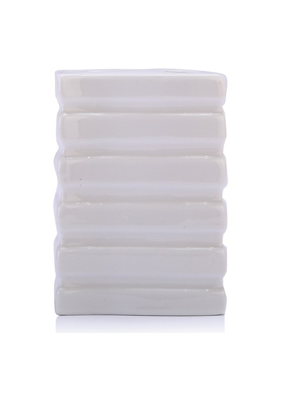 SERAMİK DİŞ FIRÇALIK KARE ÇİZGİLİ MODEL 8X6X11CM Diğer
