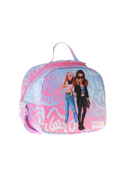 Wow Generation Wonderful Baskılı Pembe - Turkuaz Renkli Kız Çocuk Isı Yalıtımlı Okul Beslenme Çantası - W6070