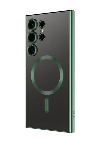 S24 Ultra Telefon Kılıfı Uyumlu Kamera Korumalı Şarj Destekli - Yeşil Genel
