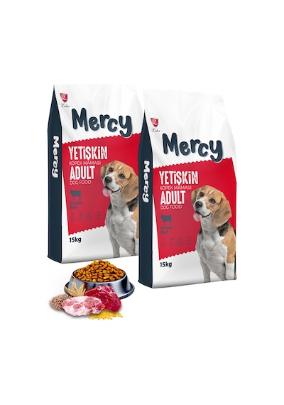 Mercy Biftekli Yetişkin Köpek Maması 2 x 15 KG Mercy Biftekli Yetişkin Köpek Maması 2 x 15 KG