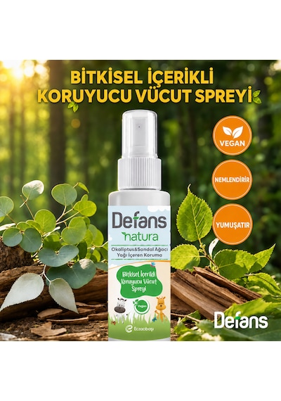 Defans Natura Bitkisel İçerikli Koruyucu Vücut Spreyi 3'lü