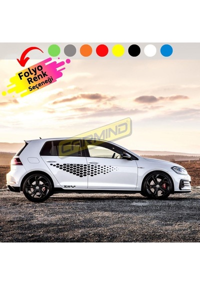 Vw Golf Tcr Petek Yan Kapı Sticker Set