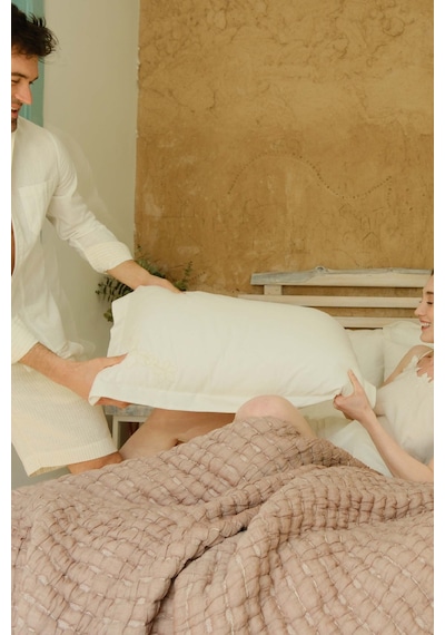 Lilya Nevresim Takımı Krem 200x220