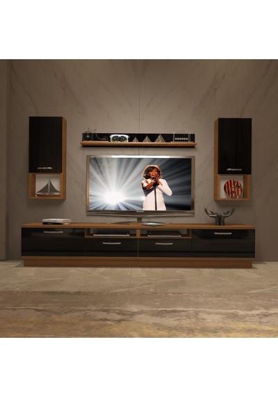 Decoraktiv Trendstyle 5220da Mdf Tv Ünitesi Tv Sehpası Ceviz - Siyah