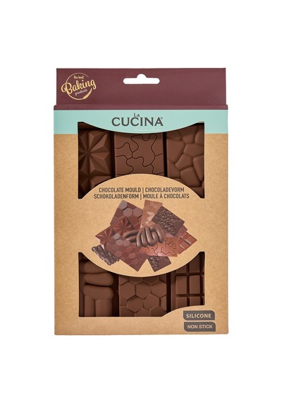 Cucina Silikon Çikolata Kalıbı 20 X 15 X 1 Cm - 7 Adet Tarı