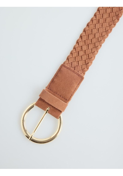 Jimmy Key Kahverengi Örgü Desenli Süet Kemer 6sw417401800