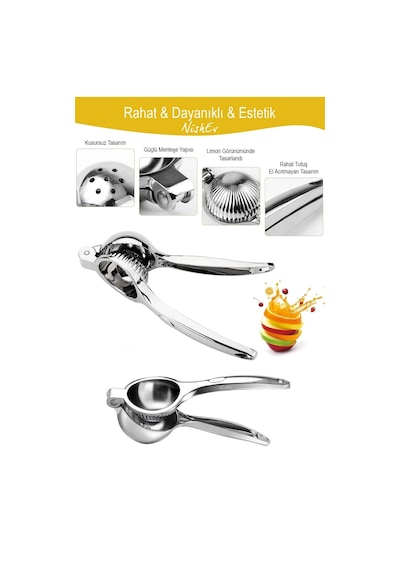 Prestij Döküm Limon Sıkacağı 22 Cm Renkli