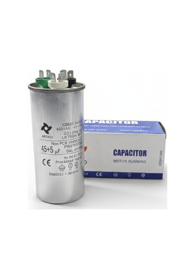 Kondansatör Klima 370v 45+5 Uf