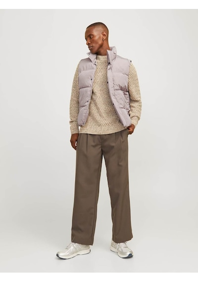 Jack & Jones Erkek Yelek Bej 12256981jjebradley Bodywarmer Sn 25kw21000489 W21204