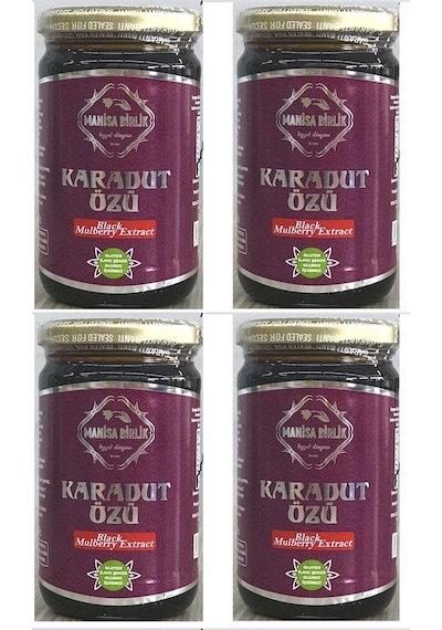Manisa Birlik Karadut Özü Soğuk Sıkım 4 x 340 G
