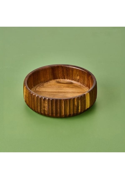 Mien Akasya Curve Kase - Kahverengi - 19 Cm Kahverengi