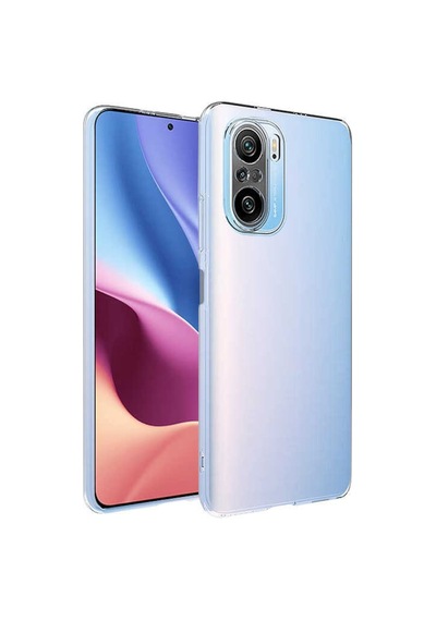 Xiaomi Poco F3 Kılıf Zore Şeffaf Ince Ve Esnek Süper Silikon Renksiz