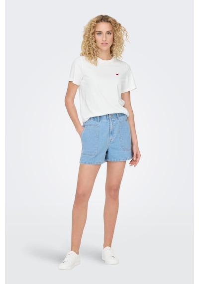Only Jdypısa S/s Prınt Top Jrs Noos Beyaz