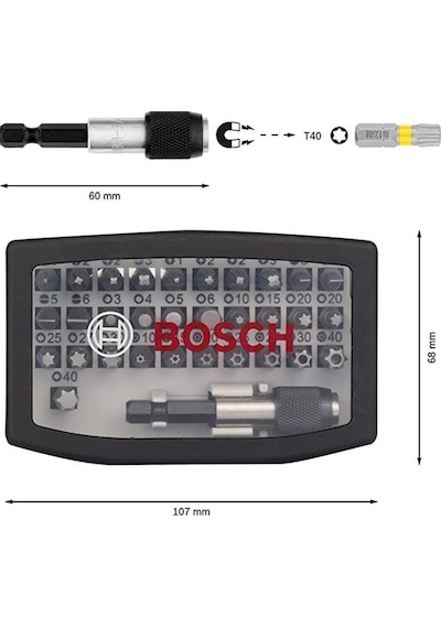 Bosch Professional 32 Parça Vidalama Ucu Seti Extra Hard – 2607017319