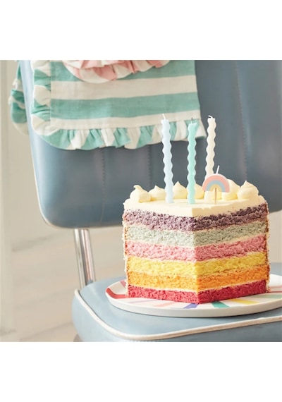 Meri Meri - Rainbow Candles - Gökkuşağı Mumlar - 5li