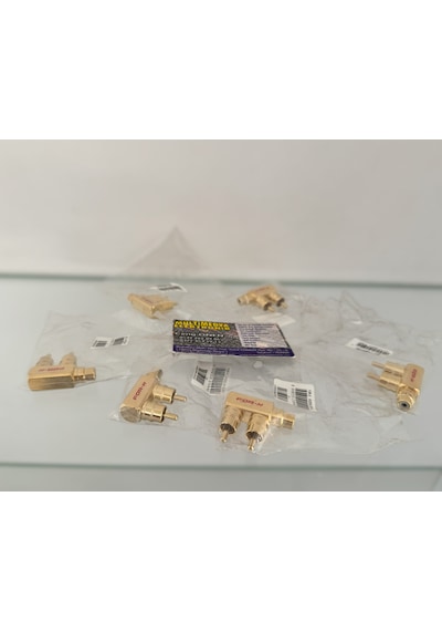 For-x Metal Y Fiş Xy-54t Kablo - Gold Jak1 Dişi 2 Erkek Çıkışlı