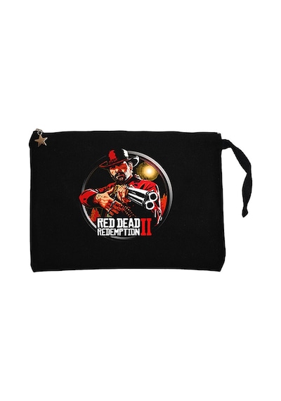 Red Dead Redemption 2 Classic Siyah Clutch Cüzdan / El Çantası Siyah