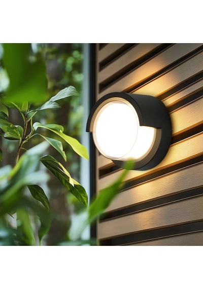 Cata Ct-7077 Bora Led Bahçe Aplik 7w 3200k Günışığı Ip54 Dış Mekan Duvar Aydınlatma Siyah
