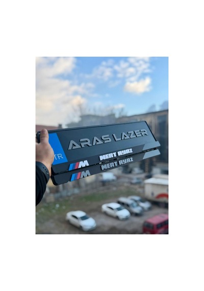 Bmw M Logolu Lüx Mat Pleksi Kabartmalı 3d Plakalık - 827669828
