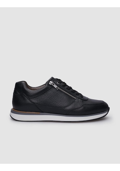 %100 Hakiki Deri Siyah Bağcıklı Ve Fermuarlı Erkek Sneaker-siyah Siyah %100 Hakiki Deri Siyah Bağcıklı Ve Fermuarlı Erkek Sneaker-siyah Siyah