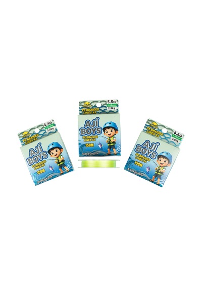 Caretta Aji Boys 4x 150 Mt Light Green İp Misina 0,04mm