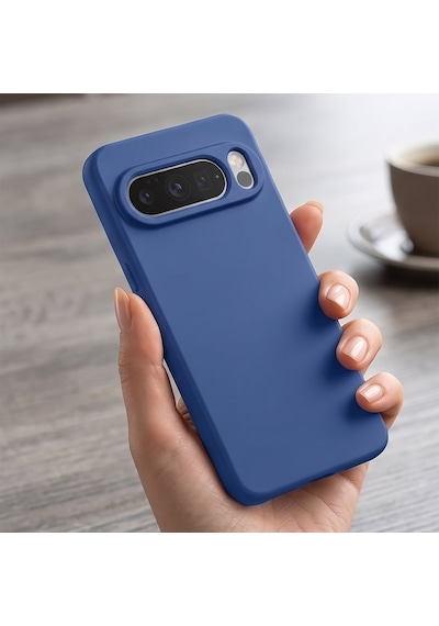Caseonn Google Pixel 10 Pro Kılıf Kamera Korumalı Mikrofiber Astarlı Lansman Lacivert