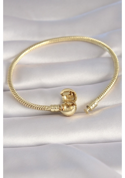 Tua Moda Pirinç Gold Renk İşleme Detay Charm Model Kadın Bileklik Çok Renkli