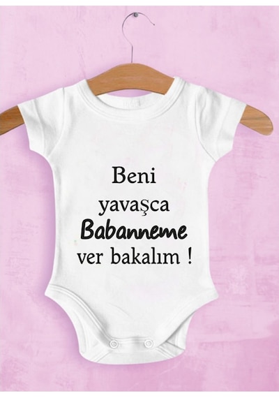 Tuğbababy Baby Babanneye Özel Zıbın Kız Erkek Beyaz