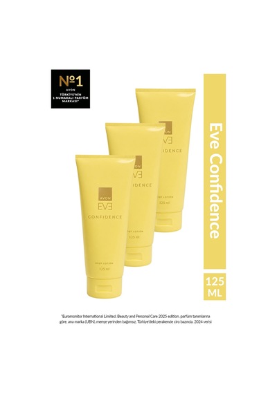 Avon Eve Confidence Vücut Losyonu 3 x 125 ML