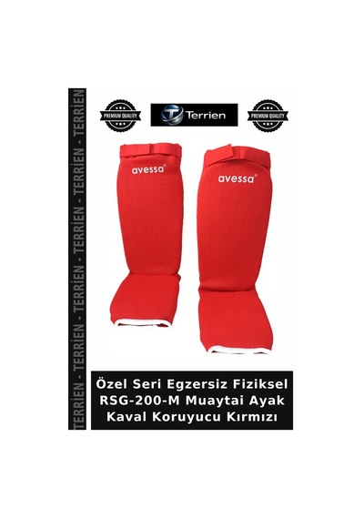 Özel Seri Egzersiz Fiziksel Rsg-200-m Muaytai Ayak Kaval Koruyucu Kırmızı