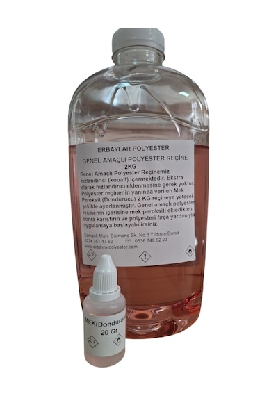 Fiber Polyester Reçine Tamir Seti Ve Tamir Kiti 2 Kg