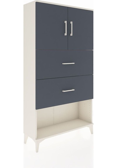 Arges Dolap 2 Raflı 2 Çekmeceli 2 Kapaklı 88x30x163 Çam-çam Atlas Çam