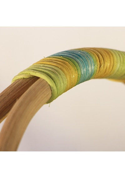 Rattan Renkli Piknik Sepeti -01 Mix