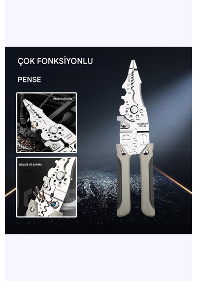 Elektrikçi Pense Çok Fonksiyonlu Paslanmaz Çelik 28 İn 1 Otomotiv