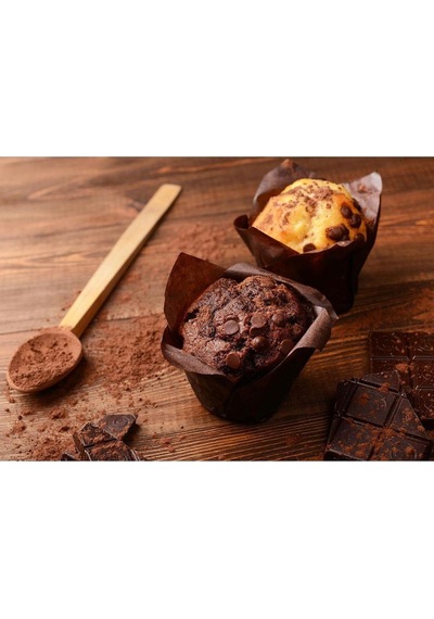 Tulip Muffin Kağıt Kek Kapsülü 50'li 55x50 Mm Renkli Cupcake Muffin Kalıbı Diğer