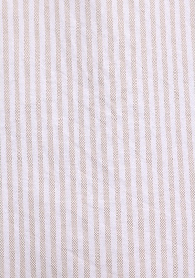 Colin's Colins Regular Fit Shirt Neck Çizgili Erkek Bej Uzun Kol Gömlek Cl1079703 Q1.v2 Beı Bej