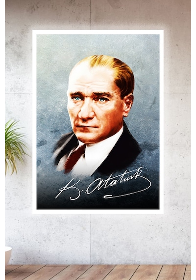 Lucena Metal Baskılı Atatürk Koleksiyonu Tablo No 17 - 20 Cm X 30 Cm