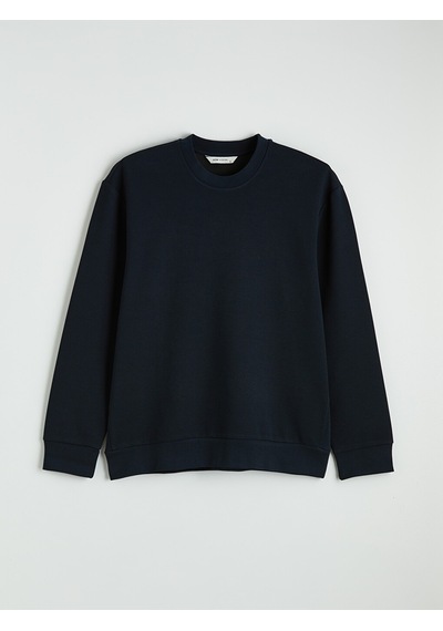 Lcw Vision Lacivert Bisiklet Yaka Erkek Sweatshirt