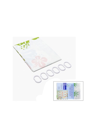 Bay Pvc Duş Perdesi - Çift Kanatlı - 12 Halkalı - 90x180 Cm Najmaddin Diğer