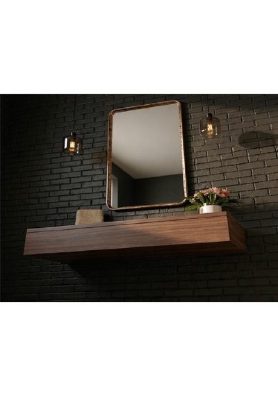 Mdf Makyaj Masası Ve Dresuar 80x30 Cm Çekmeceli Modern Tasarım Kahverengi