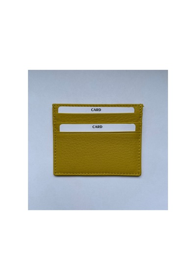Shop Hakiki Deri Unisex Kartlık, Çift Taraflı, Orta Bölmeli, Küçük Boy Sarı 14 - 931991641 Sarı 14
