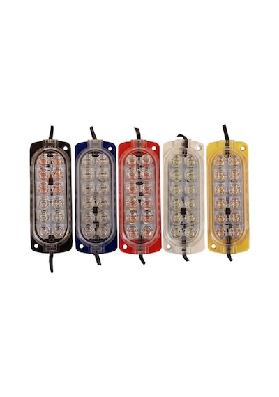 12 Volt 12 Ledli 2.4 Watt Animasyonlu Modül Kırmızı-Mavi Çakar