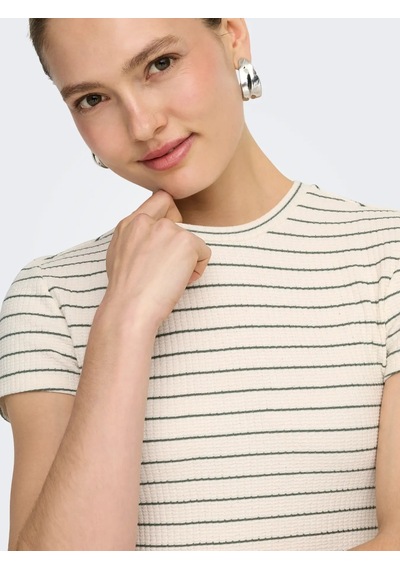 Only Onlanıts S/s O-neck Kadın Crop T-shirt 15368322 Yeşil
