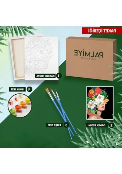 Numaralandırılmış Tuval Boyama Seti 40x50 Cm