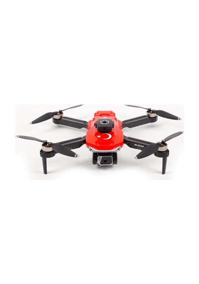 Yıldız İha Heki Skymaster Fırçasız Motor,çift Kamera Engel Sensörlü Hobi Dronu Kırmızı,2 Bataryalı