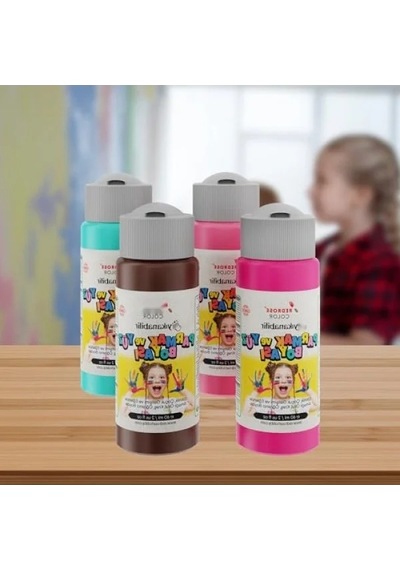 4'lü Tamamlayıcı Renkler Parmak Boyası Seti 4x60 Ml 0.2 L