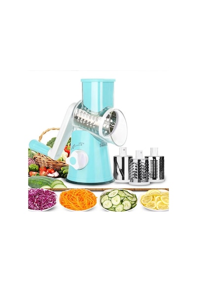 Tutma Kollu Çevirmeli Pratik Rulo Rende Drum Grater Kırmızı