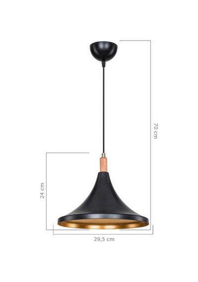 Style Tekli Mika Sarkıt Siyah Gold Ahşap Süs Detaylı Mutfak Avize Cafe Armatür Ofis Depo Aydınlatma Siyah - Altın Style Tekli Mika Sarkıt Siyah Gold Ahşap Süs Detaylı Mutfak Avize Cafe Armatür Ofis Depo Aydınlatma Siyah - Altın